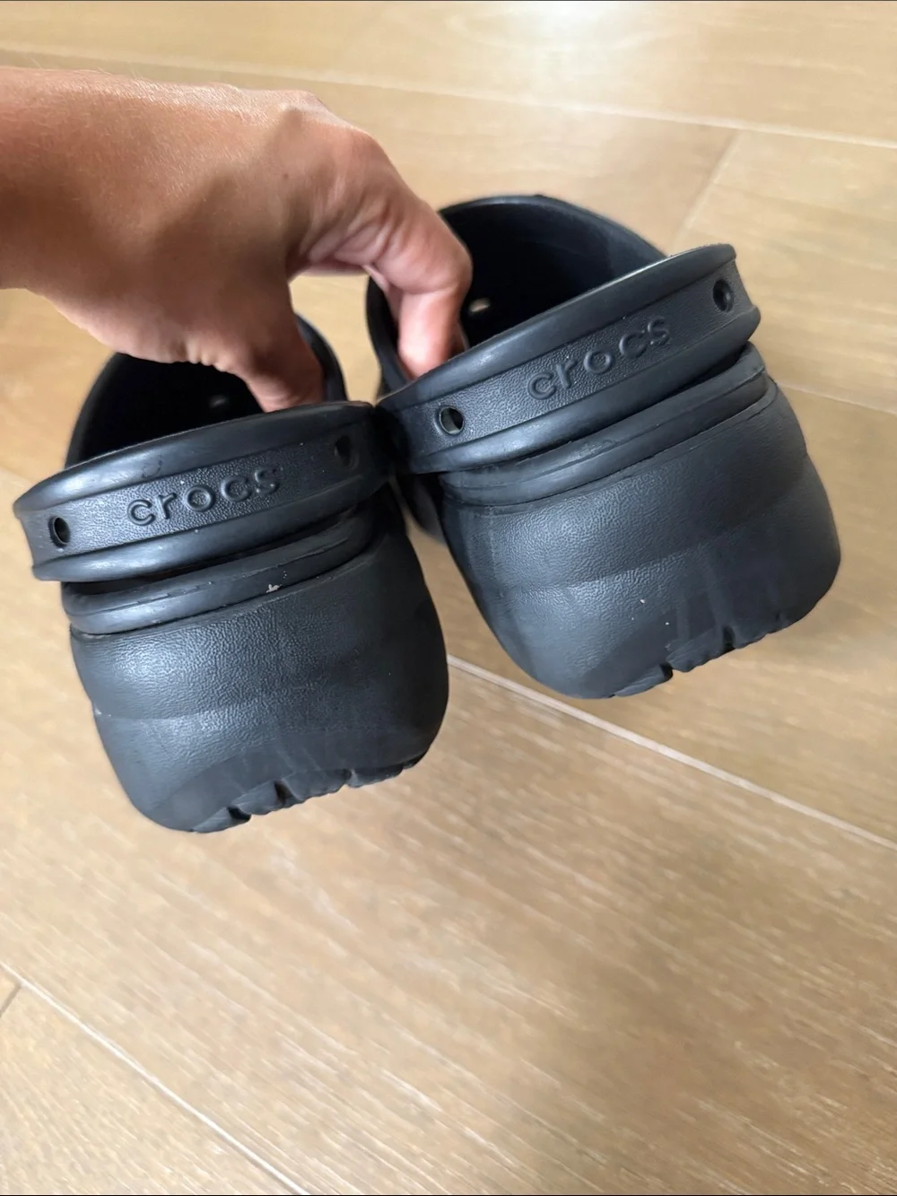 CROCS Black Classic Platform Clogs | 6